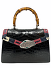 GUCCI Alligator Small Lilith Top Handle Bag with Shoulder Strap NEW