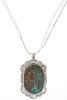 Navajo Sterling Silver Kingman Turquoise Necklace