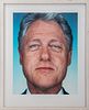 Martin Schoeller (German, b. 1968) "Bill Clinton" digital chromogenic print, 2000, depicting a photographic portrait of the 42nd president of the Unit