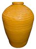 Large Handthrown Yellow Glazed Garden Urn Pot #1 