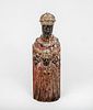 Eastern European Carved and Painted Wood Group, The Madonna and Child