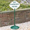 Painted Metal 'No Parking' Sign