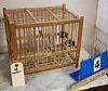 CHINESE BIRD CAGE 10"H X 11-1/2"W X 7-1/2"D