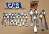 LOT COIN SILVER SPOONS 15.27 OZT