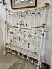VICT BRASS AND IRON BED 66"H X 53"W