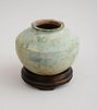 Tang Sage Green Matte Glazed Pottery Jar