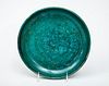 Chinese Turquoise Glazed Pottery Deep Dish
