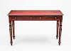 William IV Style Mahogany Leather-Top Writing Desk