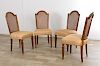 Fruitwood Dining Chairs, Set of Four