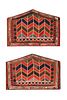 Pair Of Antique Uzbek Karakalpak Textiles 3 ft 7 in x 2 ft 4 in (1.09 m x 0.71 m) + 3 ft 5 in x 2 ft 4 in (1.04 m x 0.71 m)