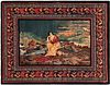 No Reserve - Antique Persian Pictorial Kashan Rug 4 ft 9 in x 3 ft 8 in (1.44 m x 1.11 m)