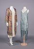 LAME' EVENING DUSTER & BEADED PARTY DRESS, 1920s