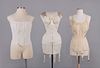 ONE MATERNITY & TWO LONGLINE CORSETS, AMERICA, 1910-1960s