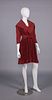 CLAIRE MCCARDELL RAY PLEATED WOOL DRESS, AMERICA, c. 1947