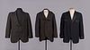 THREE SMOKING JACKETS, LATE 19TH-EARLY 20TH C