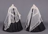 TWO LACE SHAWLS, MID-LATE 19TH C