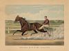 Trotting Queen ALIX - Original Large Folio Currier & Ives Lithograph.