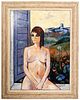 Charles Levier Portrait of Nude Oil Painting