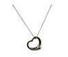 Tiffany &amp; Co Elsa Peretti Sterling Open Heart Pendant Necklace