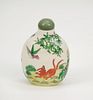 Chinese Export Porcelain Snuff Bottle.