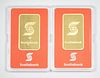 (2) Scotiabank Valcambi Suisse 1 Ounce Gold Bars.