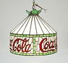 COCA-COLA Stained Glass Hanging Lamp Shade.