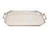 A Cartier sterling silver tea tray