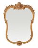 A French Rococo-style wall mirror