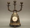French bronze candelabrum/barometer