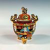 Satsuma Style Foo Dogs Incense Burner With Lid