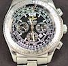 Breitling stainless steel wristwatch chronograph automatic "B2" model A42362 with box.