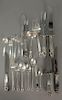 International Royal Danish sterling silver flatware set, 143 pieces to include 12 lunch forks, 22 salad forks, 20 soup spoons