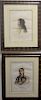 After Charles Birdking (1785-1862)  pair of hand colored lithographs  from "History of the Indian Tribes of North America"  R