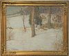 Edward Gregory Smith (1880-1961) 
oil on canvas 
"Old Fashioned Winter" 
signed lower left: Gregory Smith 
signed and titled 