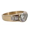 0.90 Ctw in Diamonds Solitare 18k Gold Ring