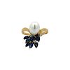 Sapphires, Diamonds & Pearl 18k Gold Ring