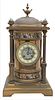 French Brass Round Regulator Clock