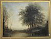 Gilbert Munger (1837-1903)  oil on canvas  River Landscape  signed lower left: Gilbert Munger  42" x 55"
