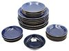 22 Piece Group of Underglaze Blue Chinese Porcelain Plates