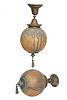 A Pair of Handel Globe Shade Hanging Lamps