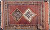 Oriental throw rug. 
4' x 5'