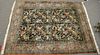 Persian Tabriz silk animal carpet, late 20th century.  9' x 12'6"