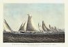 New York Yacht Club - Original Large Folio Lithograph by N. Currier