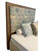 Upholstered Queen Size Headboard With Solid Wood Frame