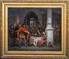 THE TRIAL OF JOAN OF ARC BY CHARLES VII OIL PAINTING