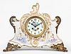 Marti & Cie porcelain mantel clock