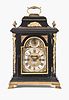 A good mid 18th century ebonized table clock with pull quarter repeat by John Pepys