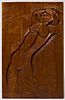 Otto Hitzberger - Bas Relief Carved Nude