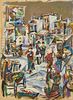 David Burliuk - Painting of Cityscape
