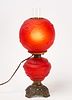 Red Satin Lamp